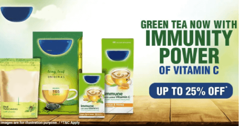 Green tea now with Immunity power